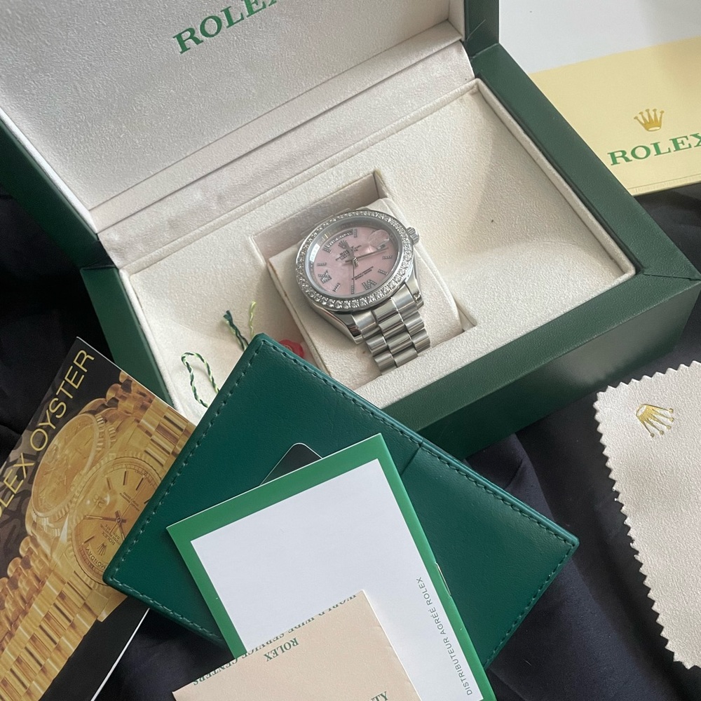 Womens Rolex Datejust Watch 16200 | 36Mm | Pink Dial | Jubilee Band